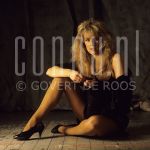 Marga Bult at studio in Amsterdam.

[keywords]Posed, Full Length, Eyecontact, Singer[/keywords]